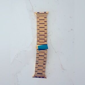 Gold coloured Stainless steel apple watch band